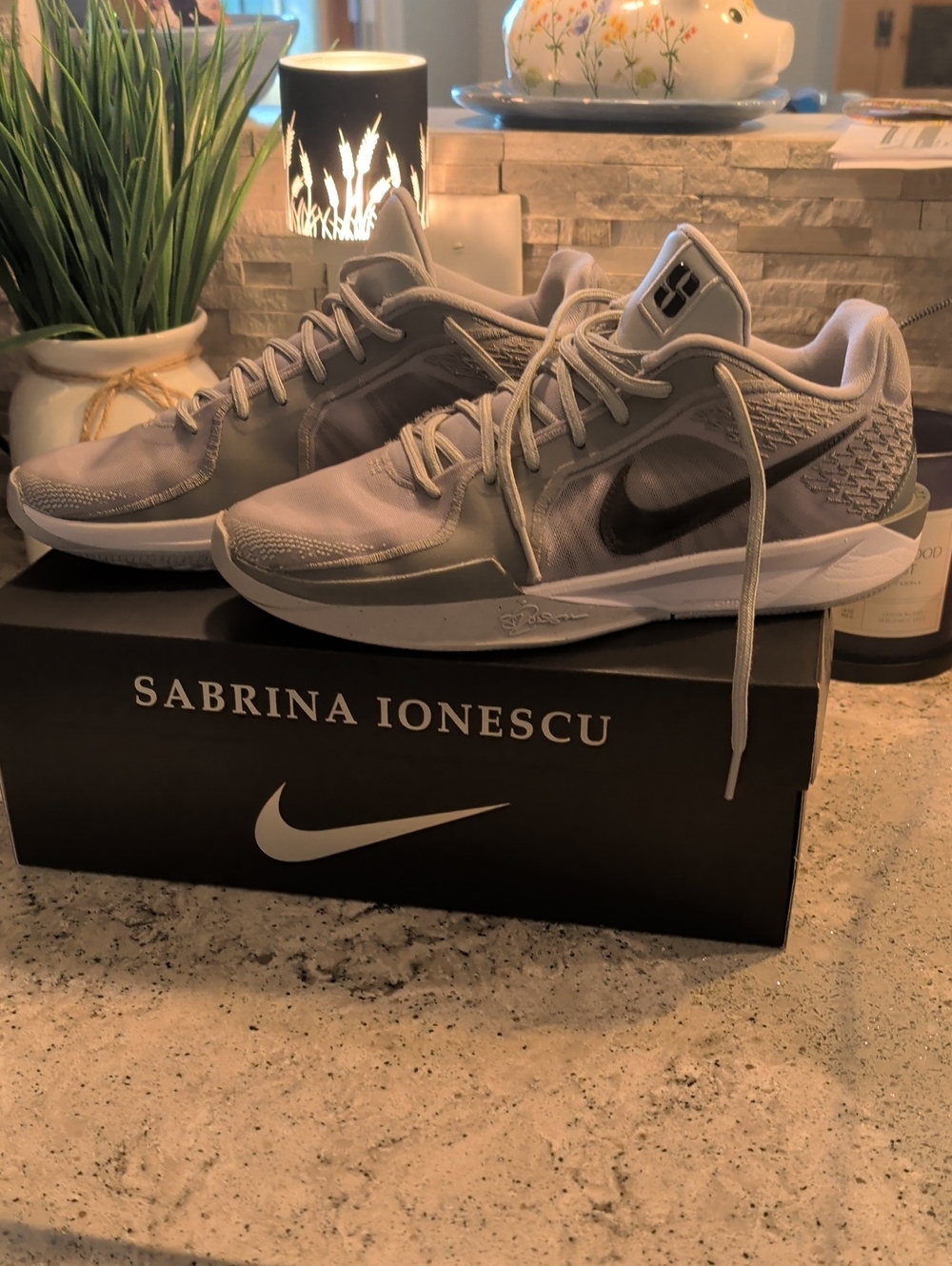 Nike Sabrina Ionescu Grey Basketball Shoes